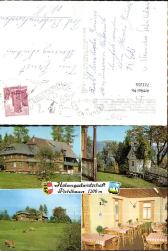 711355 Mehrbild AK Höhengastwirtschaft Pichlbauer Reichenfels i. Kärnten