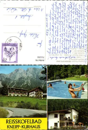 711356 Mehrbild AK Reisach im Gailtal Gasthof Pension Reisskofelbad Schwimmbad