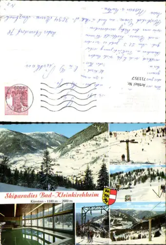 711357 Mehrbild AK Bad Kleinkirchheim Berglift St Oswald Hallenbad Wintersport