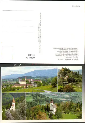 711362 Mehrbild AK St Paul im Lavanttal Benediktinerstift Burgruine Rabenstein Kirchen