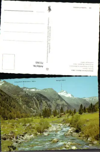 711365 Mallnitz Blick ins Seebachtal Mittelstation d. Bergbahn Ankogel