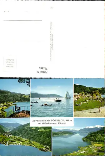 711369 Mehrbild AK Alpenseebad Döbriach a. Millstättersee