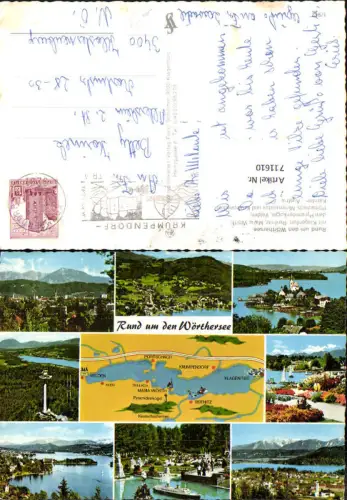 711610 Mehrbild AK Wörthersee Pyramidenkogel Minimundus Maria Wörth Velden