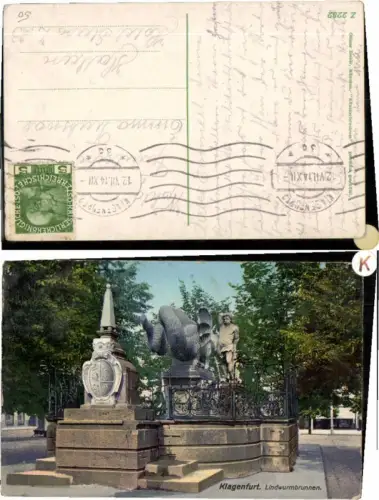 63449,Klagenfurt Lindwurmbrunnen pub Zieher Z 2282