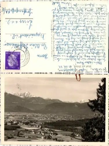 67573,Blick auf Villach 1942