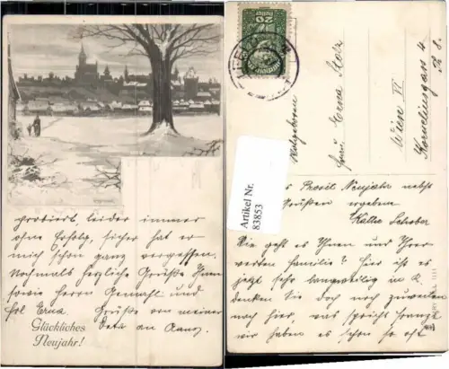 83853,Neujahr F. Binder Jugendstil