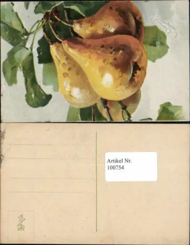 100754,Catharina Klein Birne Obst Früchte sign