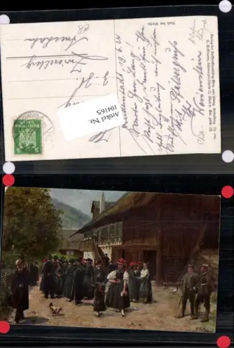 104165,H. Hoffmann Nach der Kirche Künstlerkarte