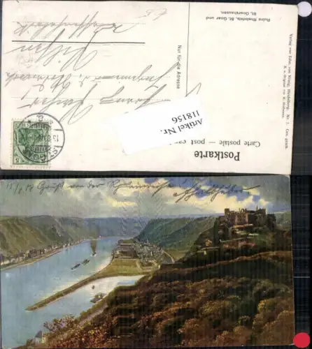 118156,H. Hoffmann Ruine Rheinfels St Goar Goarshausen