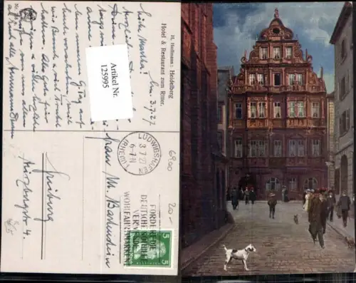 125995,H. Hoffmann Heidelberg Hotel Restaurant zum Ritter