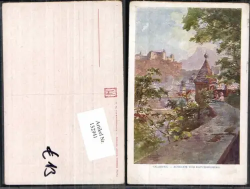 132941,E.T. Compton Salzburg Ausblick v. Kapuzinerberg