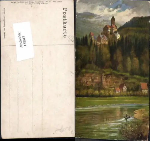 138047,H. Hoffmann Schloss Zwingenberg am Neckar pub Edmund v. König Heidelberg