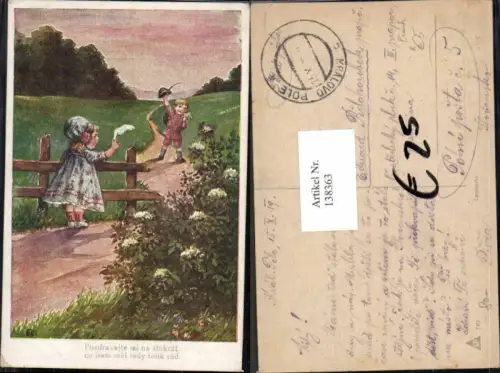 138363,Elly Frank Kinder Künstlerkarte Abschied