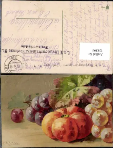 138395,Catharina Klein Stillleben Obst Früchte Trauben Weintrauben Gemüse