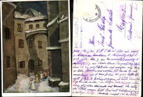 138464,M. Spötl Schwaz vWeihnachten Weihnachtsgesang Engel