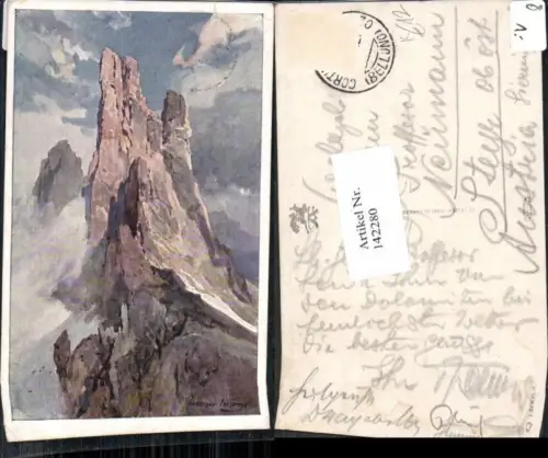 142280,E. Harrison Compton Trentino Südtirol Drei Zinnen ? Vajolet Dolomiten