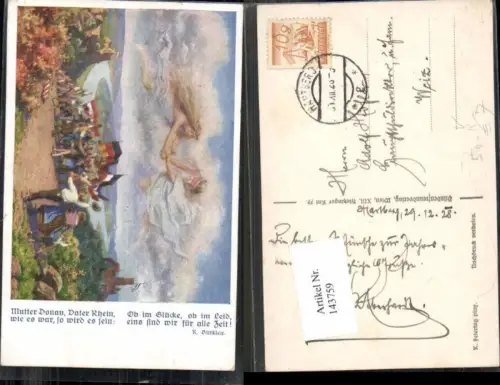 143759,Karl Feiertag Patriotik Mutter Donau Vater Rhein