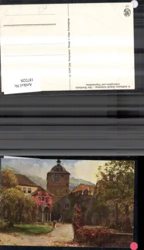 187228,Künstler Ak Heinrich Hoffmann Schloß Heidelberg Der Wartturm Ludwigsbau u. Ruprechtsbau