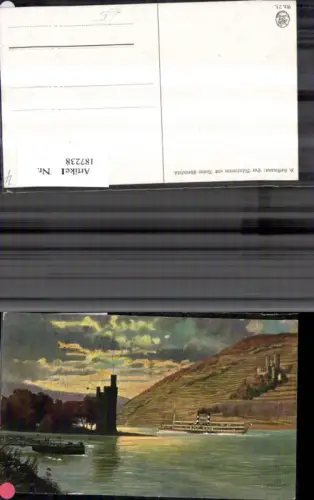 187238,Künstler Ak Heinrich Hoffmann Der Mäuseturm u. Ruine Ehrenfels