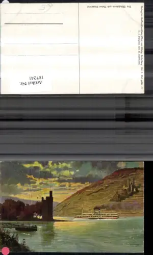 187241,Künstler Ak Heinrich Hoffmann Der Mäuseturm u. Ruine Ehrenfels