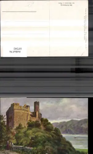 187242,Künstler Ak Heinrich Hoffmann Die Schönburg b. Oberwesel a. Rhein