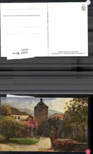 187245,Künstler Ak Heinrich Hoffmann Schloß Heidelberg Der Wartturm Ludwigsbau u. Ruprechtsbau
