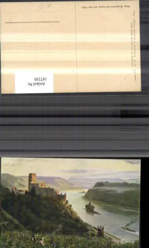 187250,Künstler Ak Heinrich Hoffmann Burg Gutenfels b. Gaub m. d. Pfalz