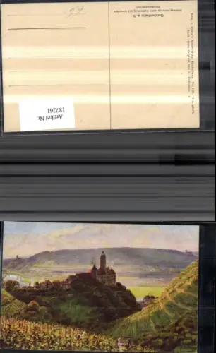 187261,Künstler Ak Heinrich Hoffmann Gundelsheim a. Neckar Schloß Hornegg nebst Guttenberg u. Ehrenfels