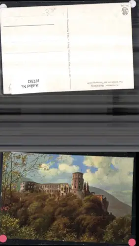 187282,Künstler Ak Heinrich Hoffmann Heidelberg Das Schloß v. d. Terrasse gesehen