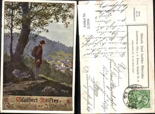 212958,Bund Deutscher Österreicher 26 E. Kutzer Adalbert Stifter Der Sagestolz 3 Abschied