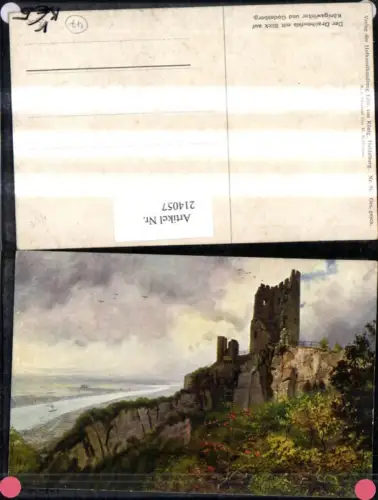 214057,Künstler AK Hoffmann H. Der Drachenfels m. Blick auf Königswinter u. Godesberg pub Edmund v. König 94