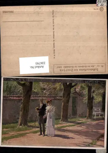 226793,Künstler AK Paul Hey 54 Als d. Großvater d. Großmutter nahm Liebespaar pub Verein f. d. Deutschtum i. Ausland