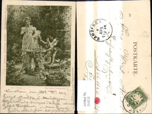 264531,Künstler Ak Hans Zatzka Wer kauft Liebesgötter Amor pub F. A. Ackermann 550