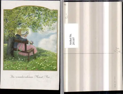 291107,Künstler AK Pauli Ebner Monat Mai Kinder Liebe Blumen pub M. Munk 1263