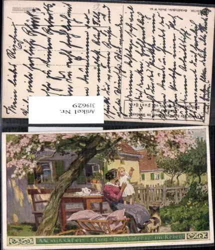 319629,Künstler Ak Paul Hey Volksliederkarte 38 Maikäfer flieg VDA