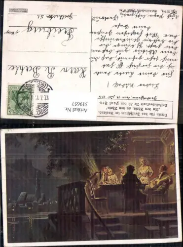 319657,Künstler Ak Paul Hey Volksliederkarte 32 An den Rhein VDA