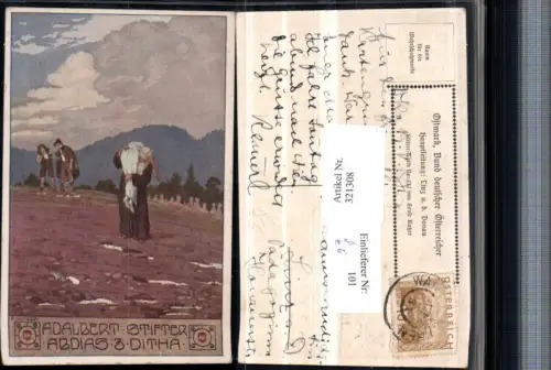 321308,Künstler AK Ernst Kutzer Albert Stifter Abdias Ditha pub Bund deutscher Österreicher 111