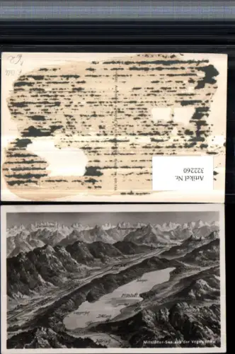 322260,Künstler AK Eugen Felle Millstättersee aus d. Vogelschau Dellach Spittal Seeboden