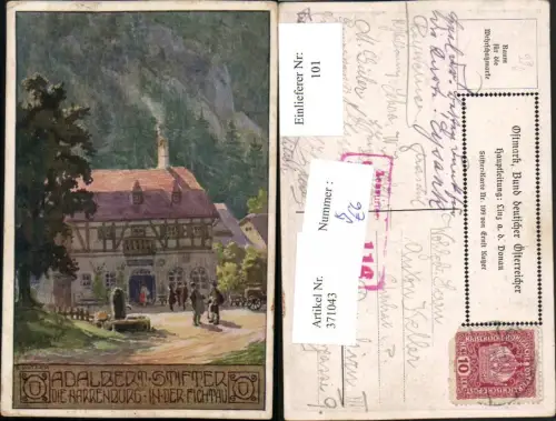 371043,Künstler AK Ernst Kutzer Herrenburg Fichtau pub Ostmark Bund deutscher Österreicher 109