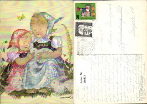 450513,Künstler AK Berta Hummel Richtige Osterhase Kinder Hasen
