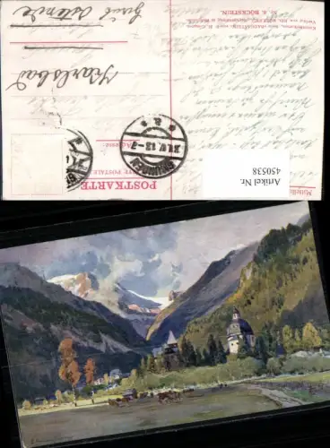 450538,Künstler AK E. Harrison Compton Böckstein b. Bad Gastein Bergkulisse