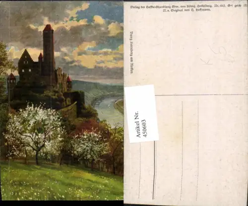 450603,Künstler AK Heinrich Hoffmann Burg Hornberg am Neckar pub Edm. v. König 662