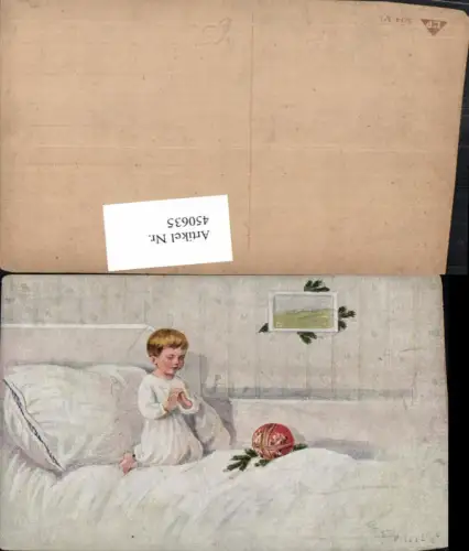 450635,Künstler AK Elly Frank Kind b. Beten Gebet Bett