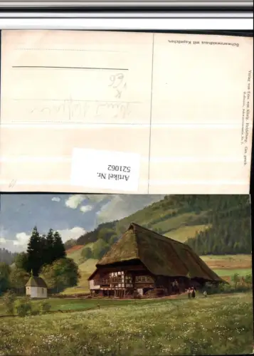 521062,Künstler AK Heinrich Hoffmann Schwarzwaldhaus pub Edm. v. König 7