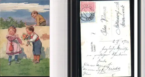 529406,Künstler AK Karl Feiertag Schon vergeben pub B.K.W.I 330-3