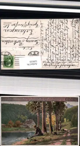 529535,Künstler AK Paul Hey Volksliedkarte Liedkarte 12