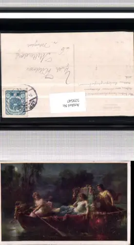 529547,Künstler AK Hans Zatzka Elfen Abendzauber