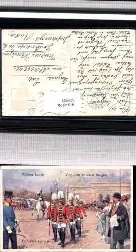 529553,Karl Feiertag Trabanten Leibgarde Wiener Leben Wien Burgtor Pferd pub B.K.W.I. 631-7