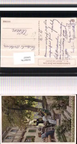 529557,Künstler AK Paul Hey Volksliedkarte Liedkarte 70 Wein