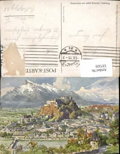 537329,tolle Künstler AK E. Harrison Compton Salzburg Untersberg
